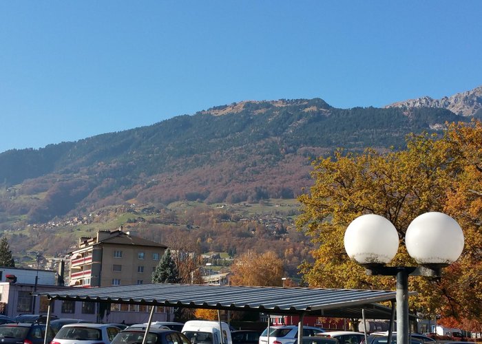 View from Train Station in Monthey