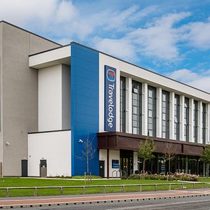 Travelodge Darlington Hotel in Darlington, image may contain: Office Building, Building, Architecture, Convention Center