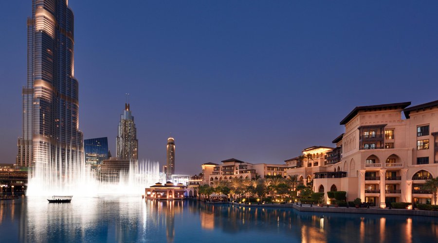 The Palace Downtown Dubai with The Dubai Fountain and Burj Khalifa