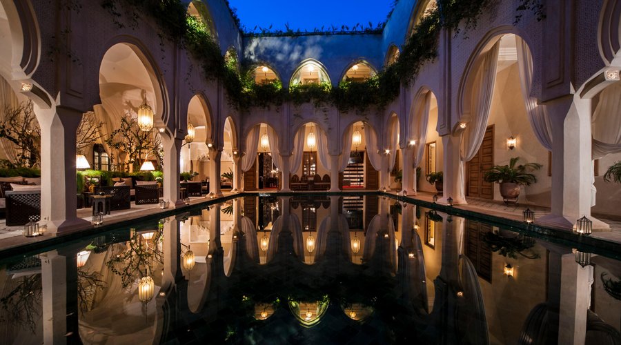 Central Patio Night View
