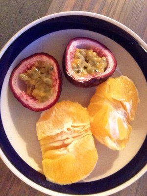 Ocean Motel in Paraparaumu, image may contain: Orange, Fruit, Bread, Plate