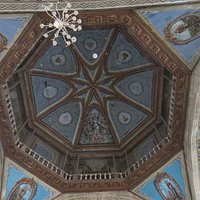 Church dome intricately painted