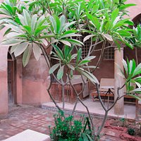 Inner courtyard near apartments