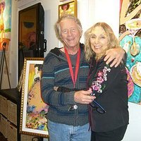 Russ the artist and me!
