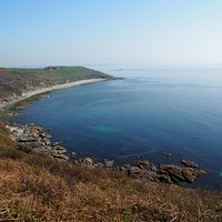 Vault beach from Dodman point.