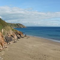 From the beach looking east.