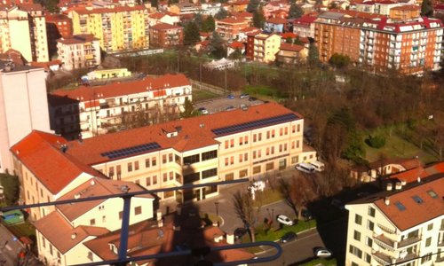 ...salita alla torre e vista panoramica.