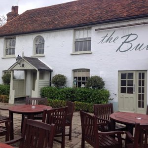 The Bull entrance and front  patio