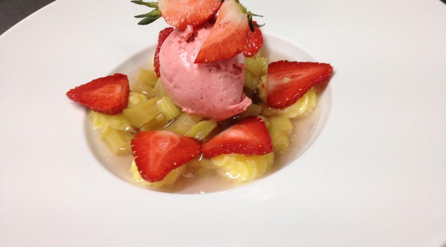 fraise et rhubarbe