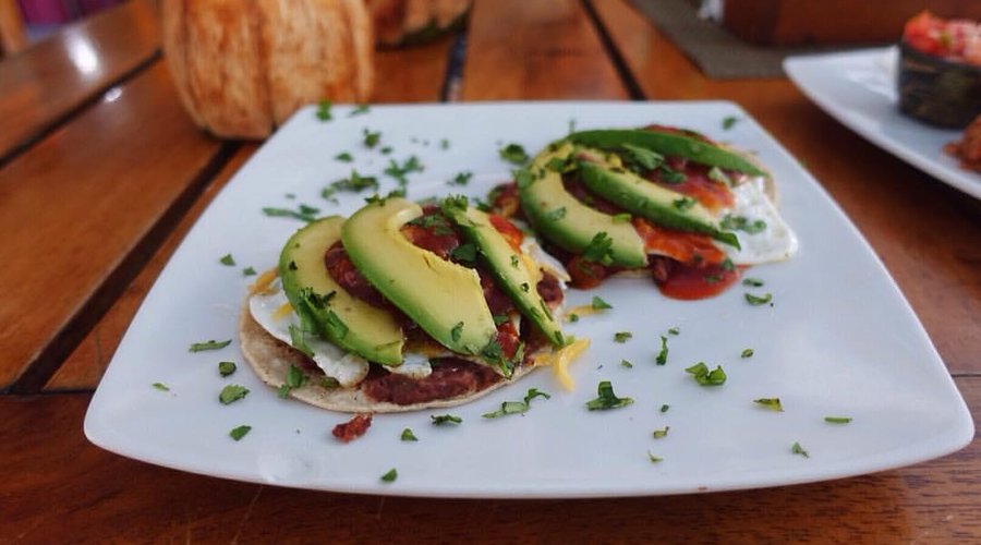 All-day Breakfast - Huevos Rancheros w/ Avocado