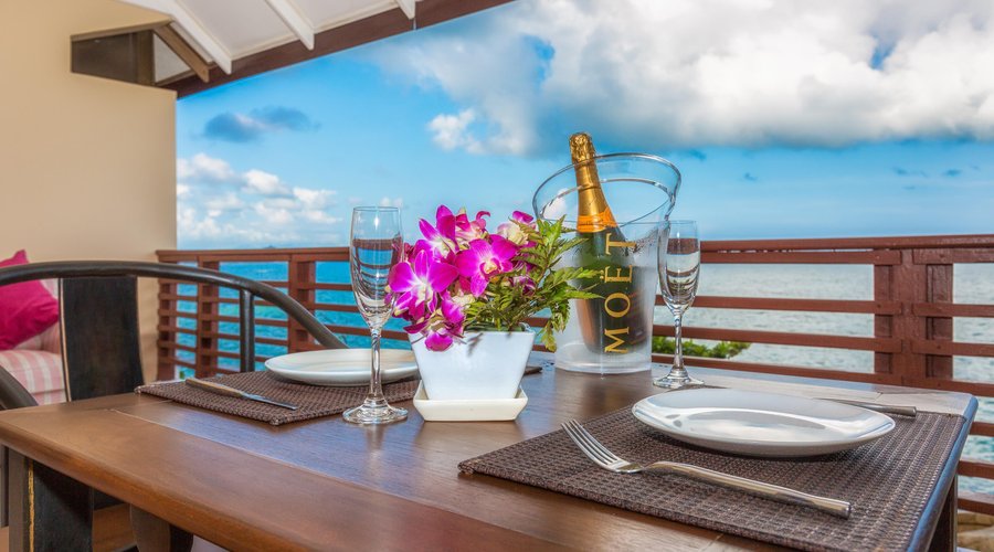 Enjoy a drink on your private terrace