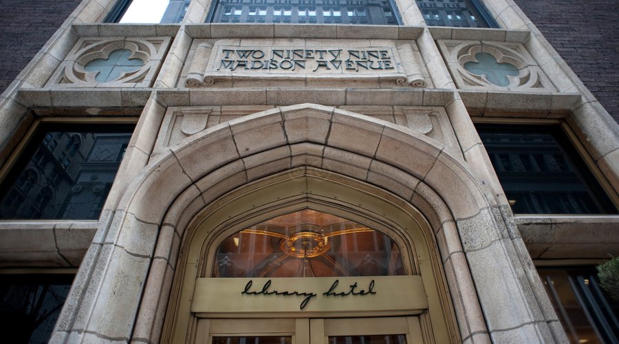 Entrance at the Library Hotel by Library Hotel Collection