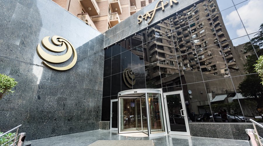 Entrance at the Safir Hotel Cairo