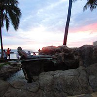 ponto movimentado de Waikiki