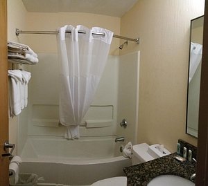 Bathroom in Our Room at Quality Inn and Suites North/Polaris