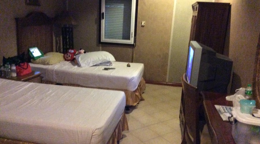 Standard twin room. Dark and dusty. with lots of mosquitos.