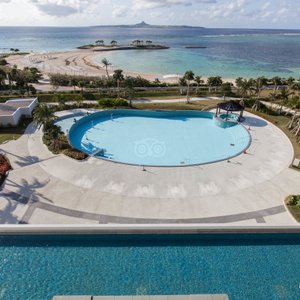 The Outdoor Pool at the Hotel Orion Motobu Resort & Spa