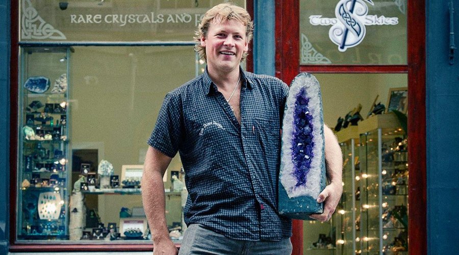Adam McIntosh outside Highland Gems