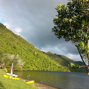Beautiful lakeside camping