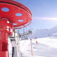 Téleski des Narcisses, front de neige.