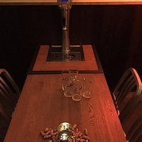Beer tap at every table + free peanuts