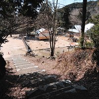 火災で焼失した本堂跡