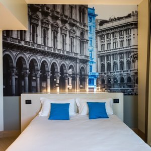 The Standard Double Room with Balcony at the B&B Hotel Milano San Siro
