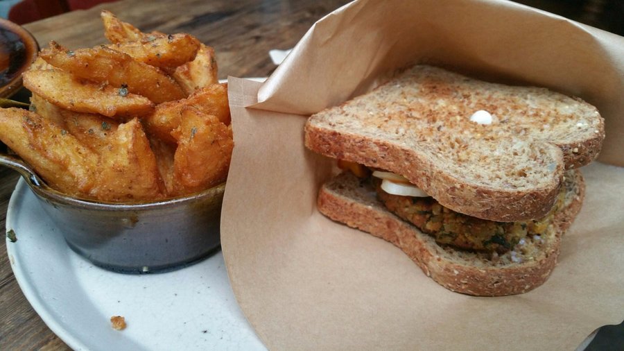 Beach Muffin Veggie Burger