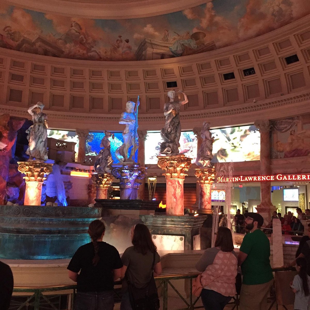 Forum Shops & Fall of Atlantis Show at Caesars Palace Las Vegas