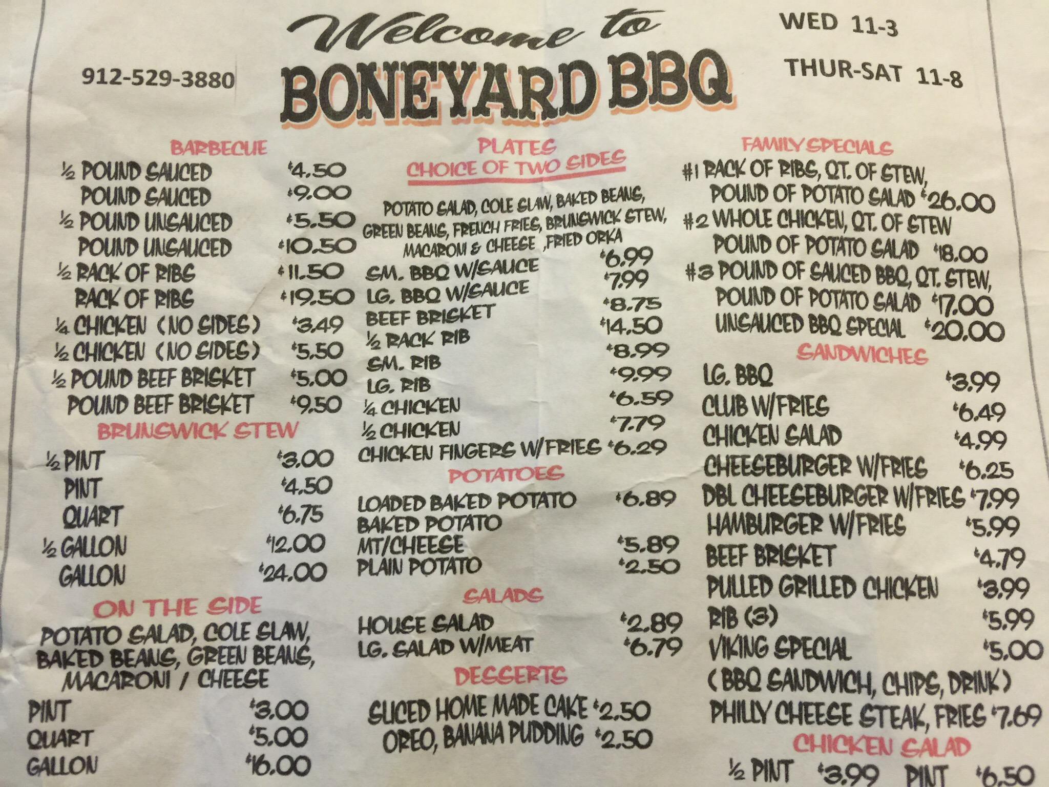 Boneyard bbq best sale