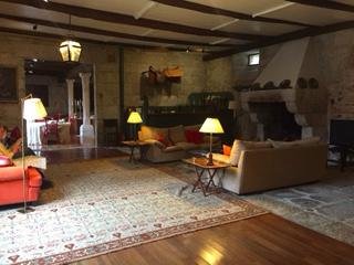 Lobby/sitting area with fireplace