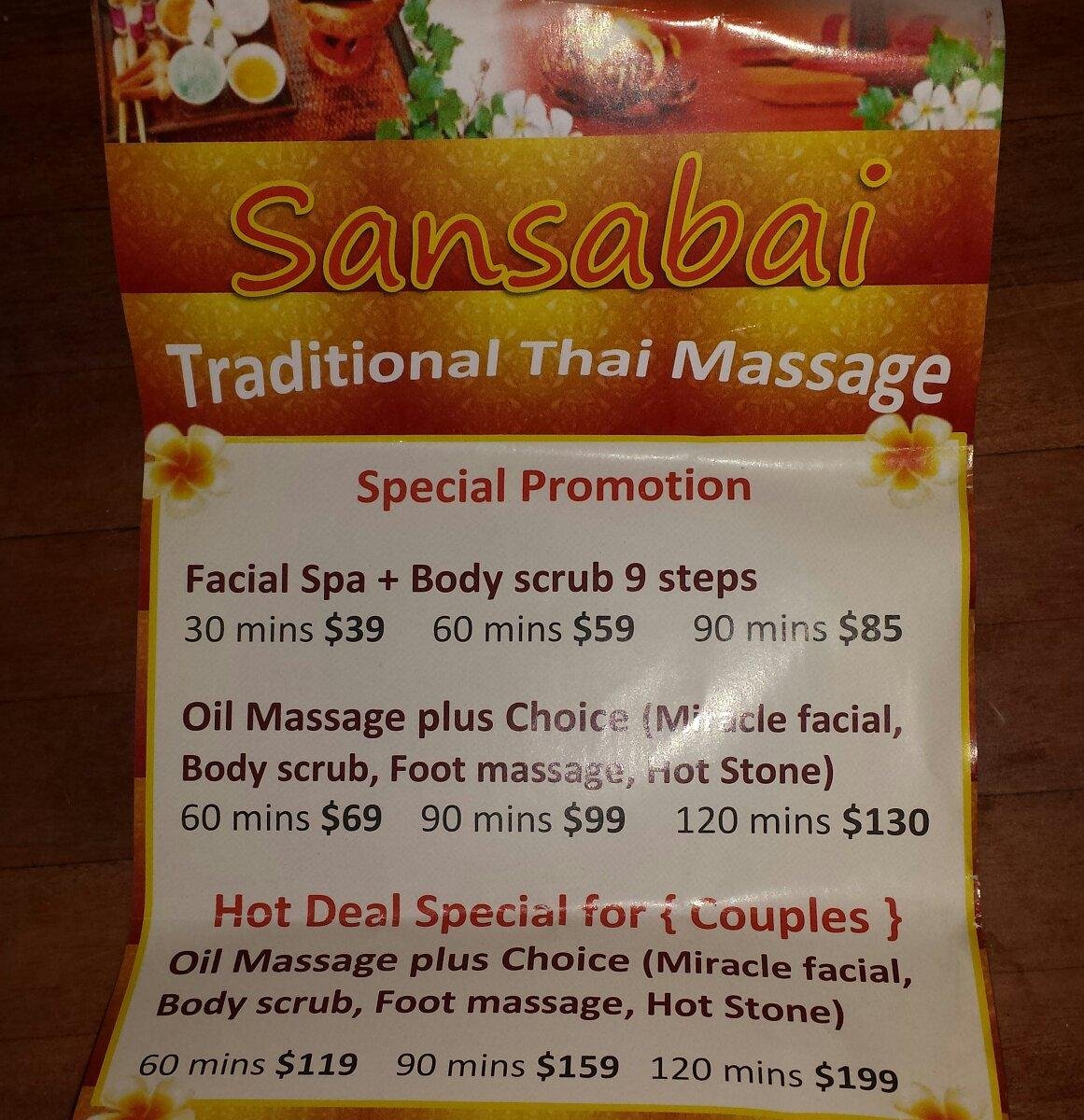 Sansabai Thai Massage - All You MUST Know Before You Go (2024)