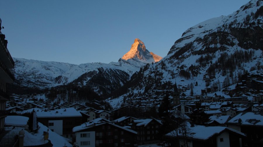 Aussicht vom Bett im Chalet :-)