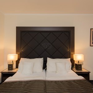 Hotel Selsky Dvur in Prague, image may contain: Furniture, Bedroom, Indoors, Interior Design