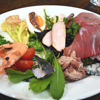 the starter was tasty with lots of variety