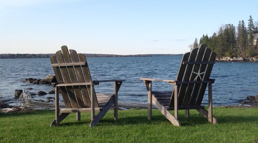 Adirondack's on front lawn