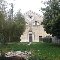 Vista da via Gemona ( al di là dell'ansa della Roggia di Udine)