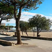 Promenade A. Simon Lorière à Ste Maxime en hiver