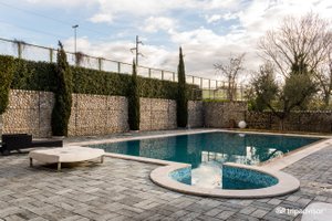 Hotel Castle in Rome, image may contain: Backyard, Fence, Pool, Hedge