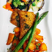 Pan-fried fish with caper sauce