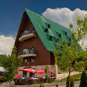 Hotel Polar Star in Zabljak, image may contain: Resort, Hotel, Shelter, Villa