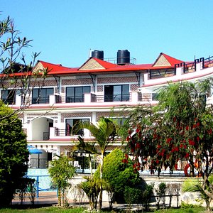 Hotel Jal Mahal in Pokhara, image may contain: Resort, Hotel, Pool, Water