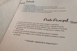 Cardápio