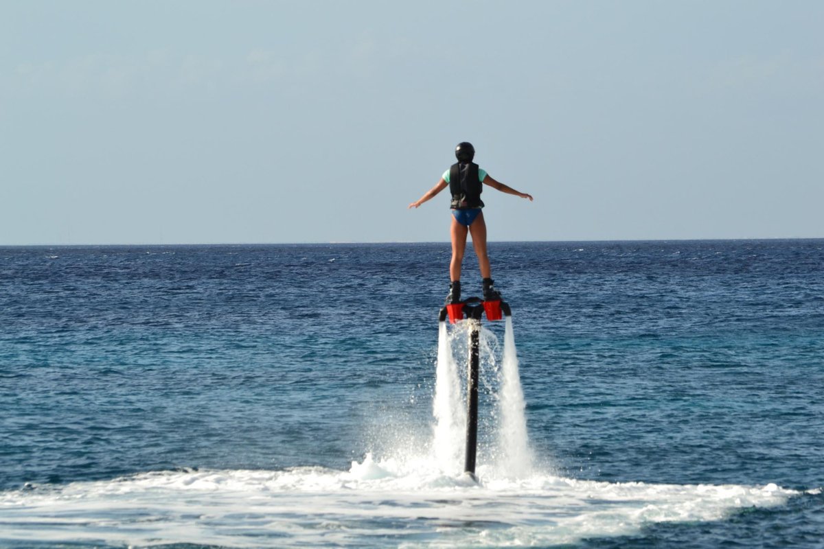 Take a Flyboarding Water Jetpack Flight. Cancun, Mexico