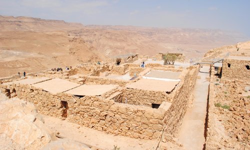 Storerooms etc in the N part of the Masada Fortress