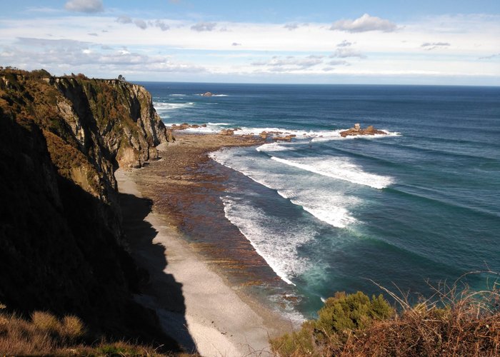 acantilados y playa