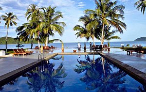 The Frangipani Langkawi Resort & Spa in Langkawi, image may contain: Resort, Hotel, Summer, Outdoors