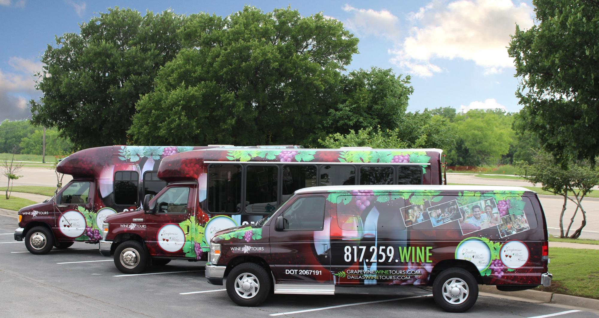 Wine bus 2025 tours near me