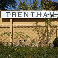 Old railway sign