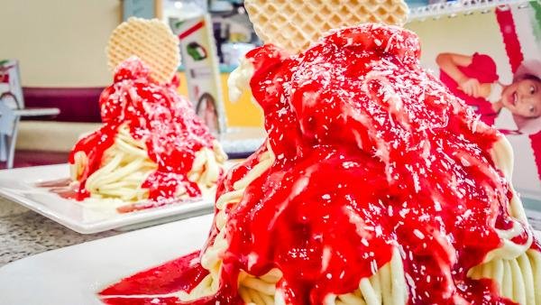 Spaghettieis im Doppelpack